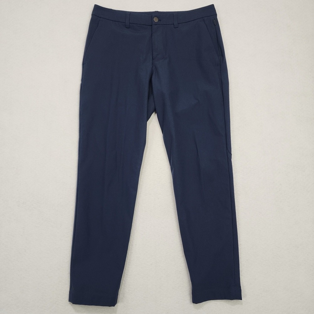 Lululemon ABC Slim Fit Chino Pants Mens 31 x 28 Blue Wrinkle Resistant Quality